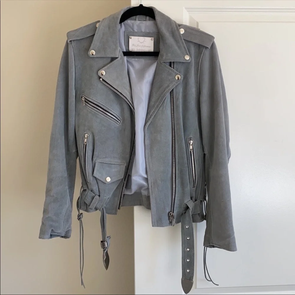 For Love & Lemons XS Understated Leather Jacket - Picture 4 of 8